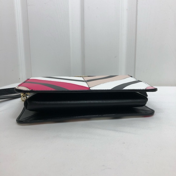 Victoria’s Secret Faux Leather Multicolor Chevron Removable Strap Crossbody Bag - Picture 6 of 15